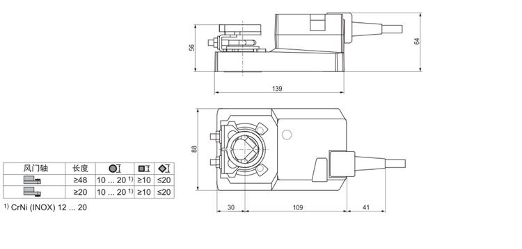 瑞士BELIMO搏力谋 SM230A风阀执行器开关风门型驱动器20Nm (图5)